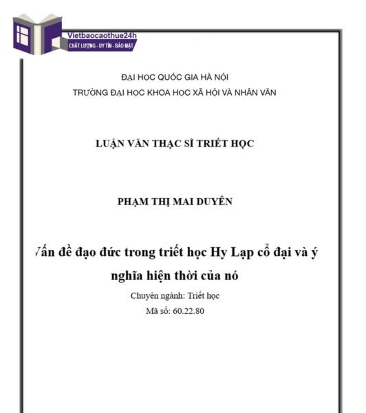 Mẫu tiểu luận triết học hy lạp cổ đại