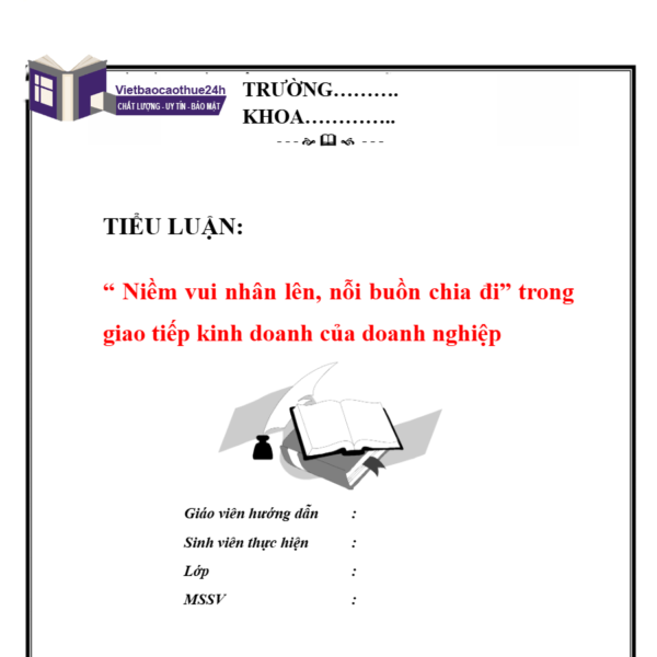 Tiểu luận một số kỹ năng trong giao tiếp trong kinh doanh
