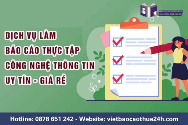 Dịch vụ làm báo cáo thực tập giá rẻ