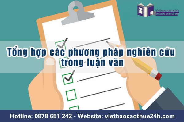 Tổng hợp hương pháp nghiên cứu đề tài luân văn