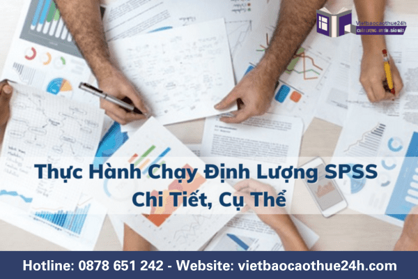 Thực hành chạy định lượng SPSS chi tiết cùng Viết báo cáo thuê