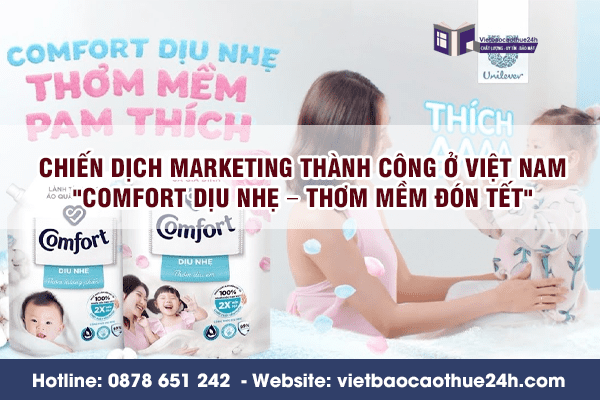 Chiến dịch marketing thành công ở Việt Nam 2023 "Comfort dịu nhẹ – Thơm mềm đón tết"