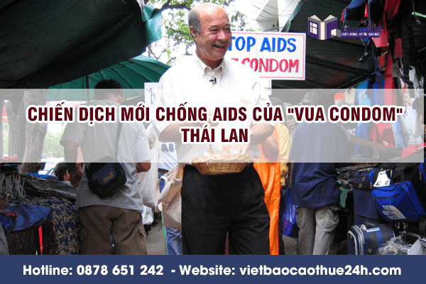 Chiến dịch mới chống AIDS của "Vua condom" Thái Lan