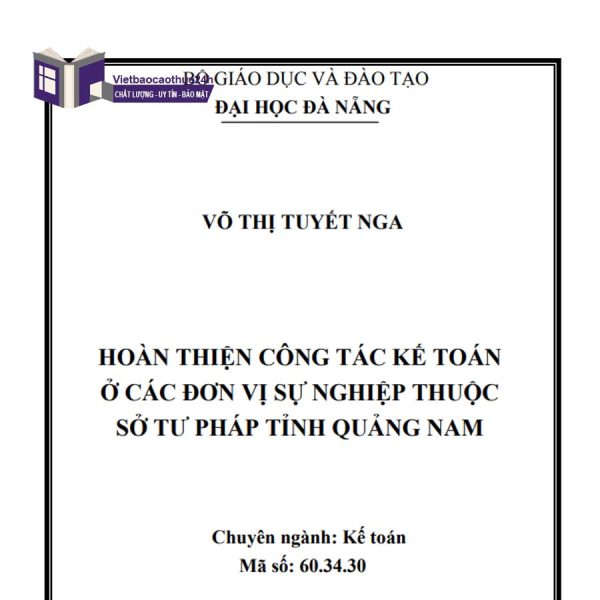 Luận văn thạc sĩ kế toán hành chính sự nghiệp mẫu 3