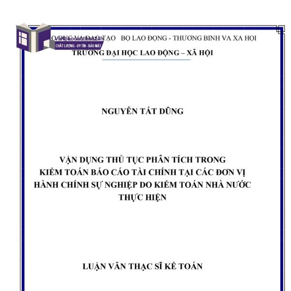 Luận văn thạc sĩ kế toán hành chính sự nghiệp mẫu 4