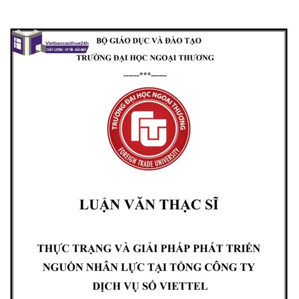 Mẫu luận văn thạc sĩ quản trị kinh doanh - công ty dịch vụ số Viettel