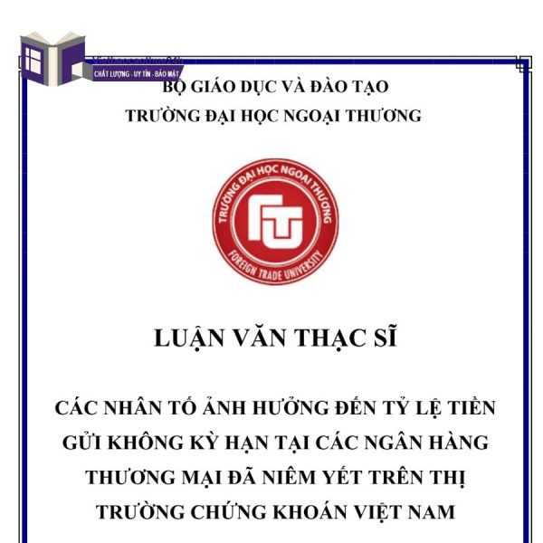 Luận văn Thạc sĩ tài chính - Ngân hàng Thương Mại