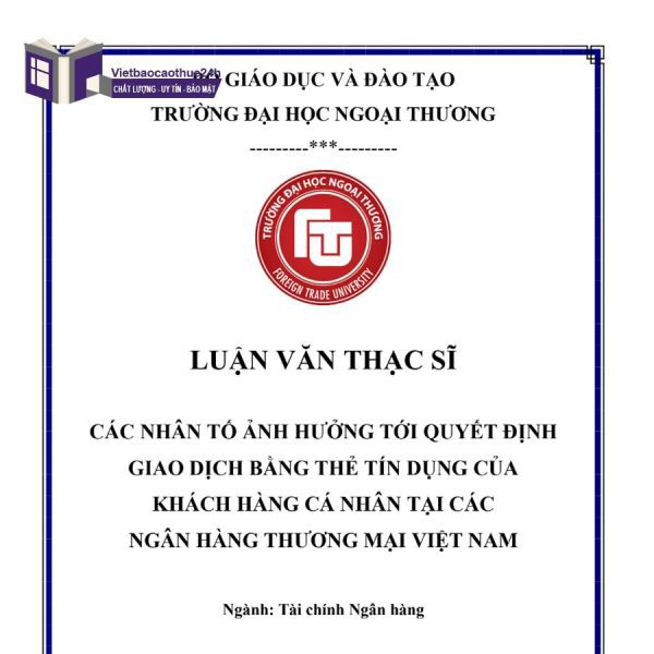 Luận văn Thạc sĩ tài chính - Hoạt động thẻ tại Ngân hàng TMCP Tiên Phong