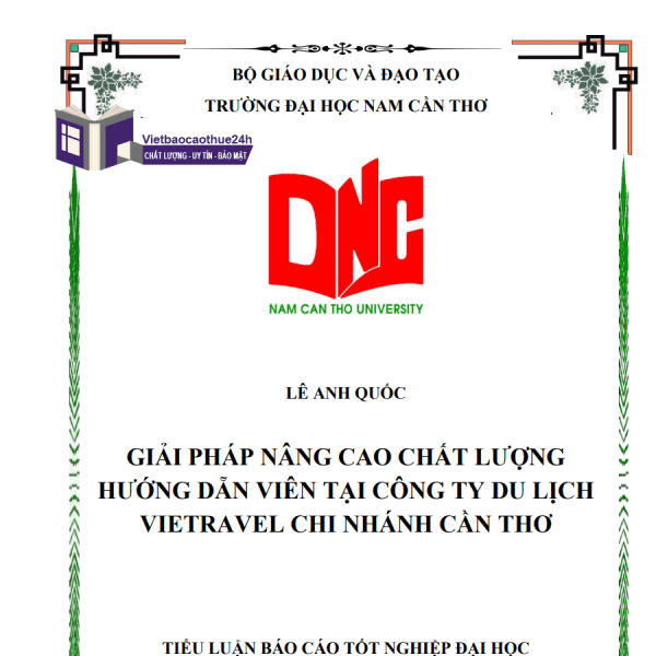 Báo cáo thực tập Công ty du lịch Vietravel mẫu số 3