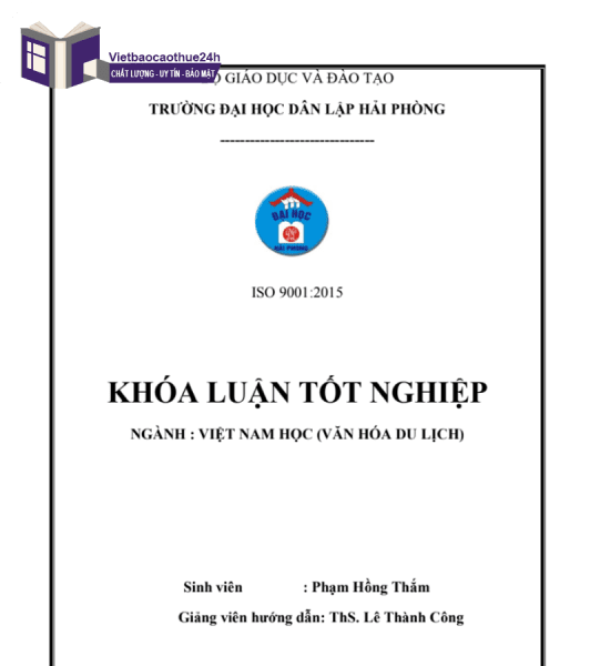 Luận văn về khách sạn mẫu số 1
