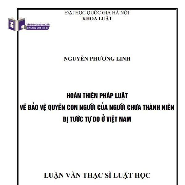 Luận văn thạc sĩ luật mẫu 1