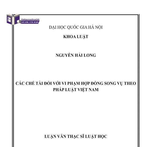 Luận văn thạc sĩ luật