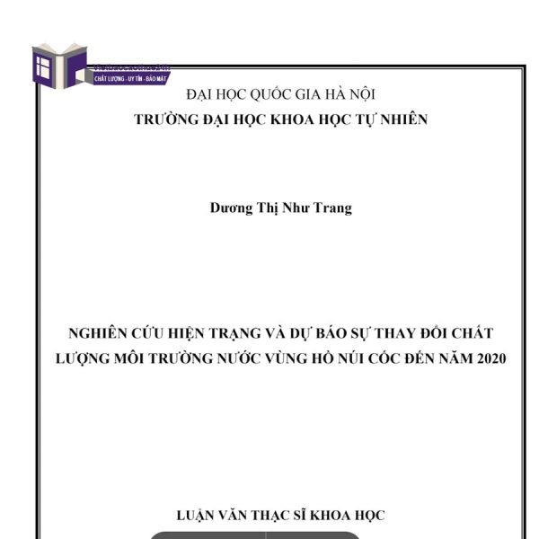 Luận văn thạc sĩ ngành môi trường mẫu 2