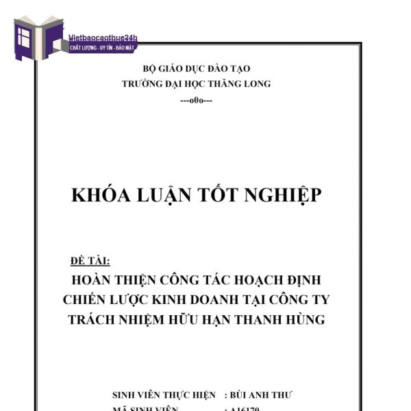 Mục tiêu nghiên cứu của đề tài luận văn thạc sĩ: