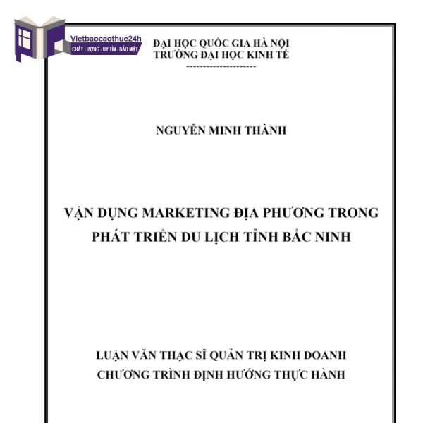 Luận văn Thạc sĩ kinh doanh quốc tế đến hoạt động du lịch