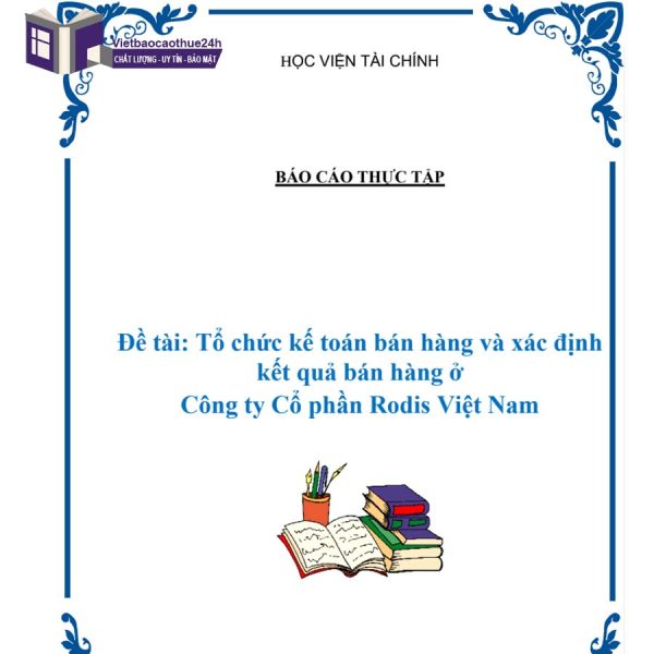 Mẫu báo cáo thực tập kế toán mua bán hàng hóa 