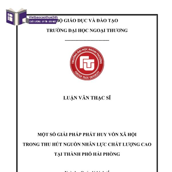 Luận thạc sĩ quản lý kinh tế mẫu 2
