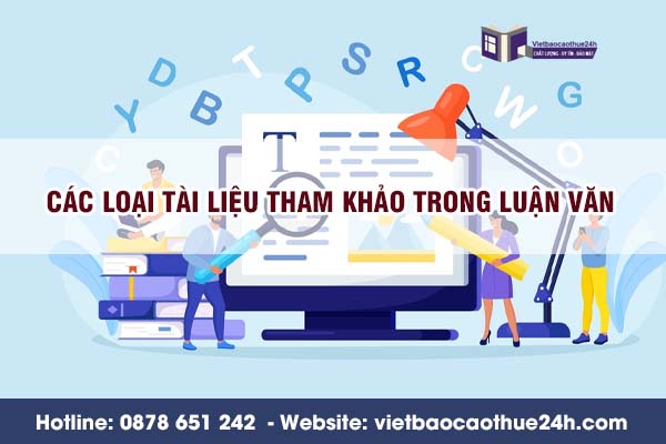 Các loại tài liệu tham khảo trong luận văn
