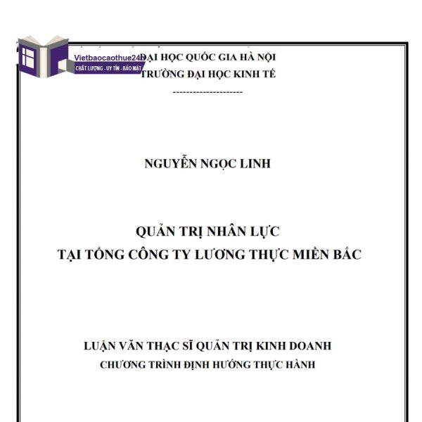 Quản trị nhân lực tại Tổng Công ty Lương thực miền Bắc