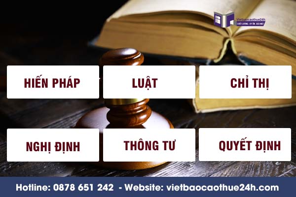 Các loại văn bản quy phạm pháp luật?