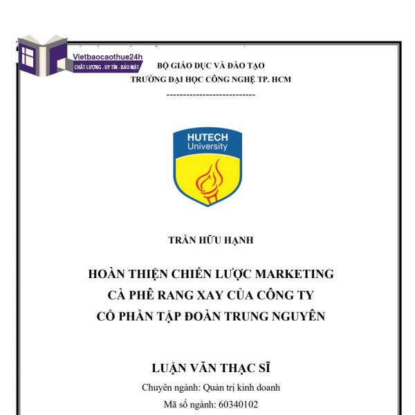 Tài liệu tham khảo Quản trị doanh nghiệp - Chiến lược marketing Trung Nguyên