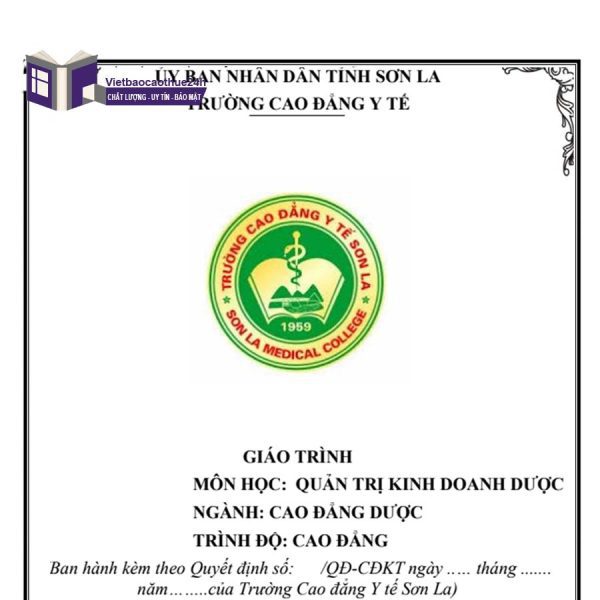 Tài liệu tham khảo Quản trị doanh nghiệp dược Trường Cao Đẳng y Tế