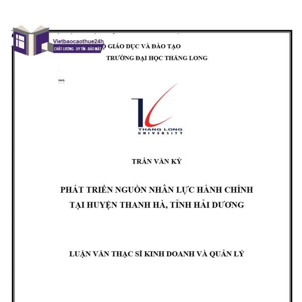 Luận văn sử dụng nguồn nhân lực hành chính đạt điểm 10