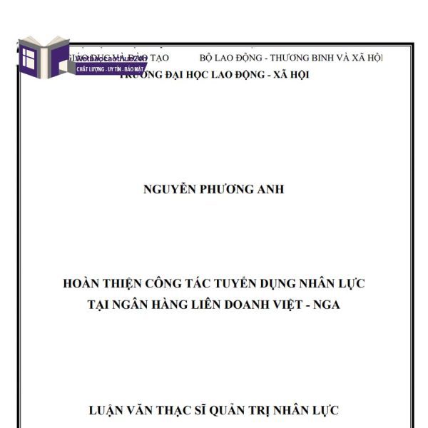 Hoàn thiện công tác tuyển dụng tại Ngân hàng liên doanh Việt – Nga