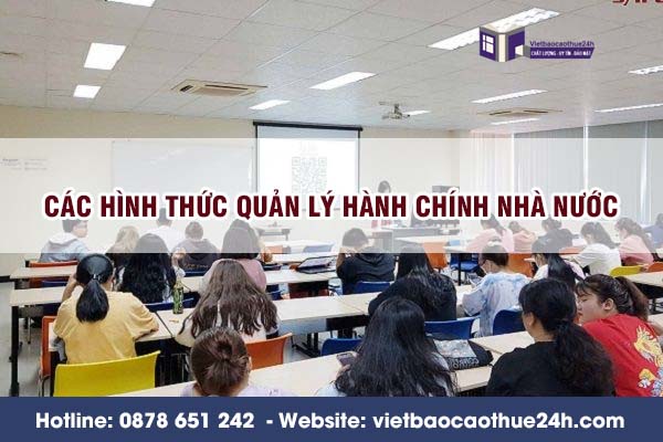 Các hình thức quản lý hành chính nhà nước hiện nay