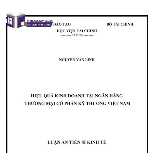 Luận văn thạc sĩ học viện tài chính kinh tế chất lượng nhất