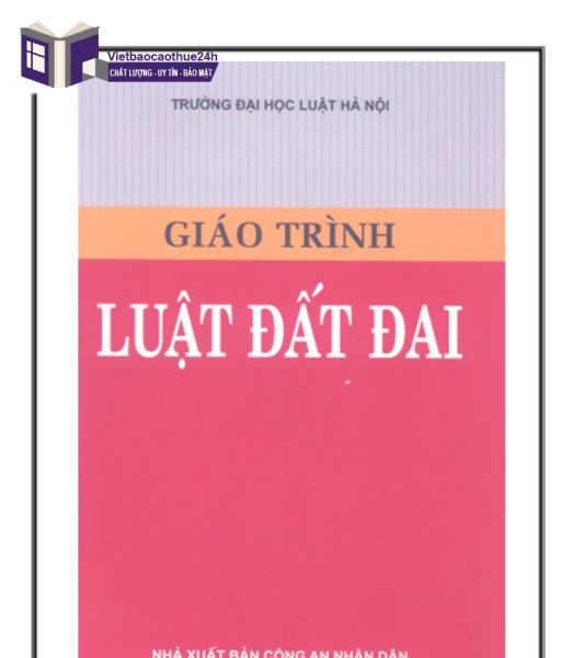 Giáo trình quản lý nhà nước về đất đai Trường Đại học Luật Hà Nội