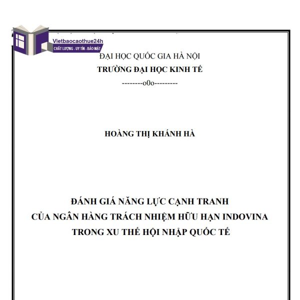 Luận văn về ngân hàng trường Đại học Kinh tế