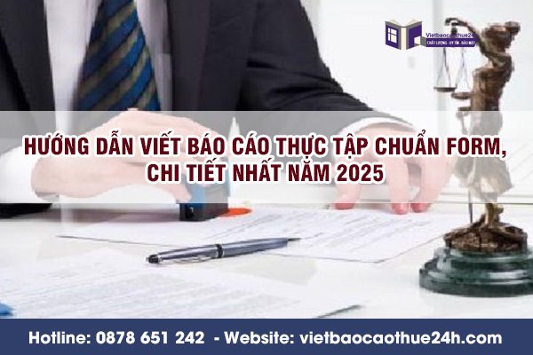 Hướng dẫn viết báo cáo thực tập chuẩn form, chi tiết nhất năm 2025