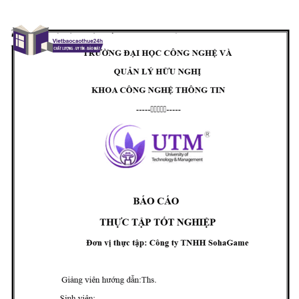  Lời mở đầu báo cáo thực tập cntt mẫu 1