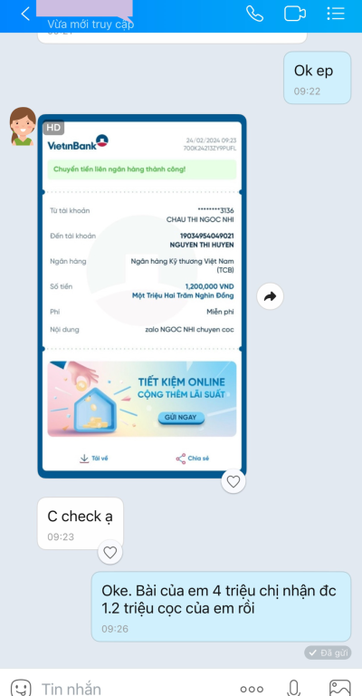 feedback của khách hàng
