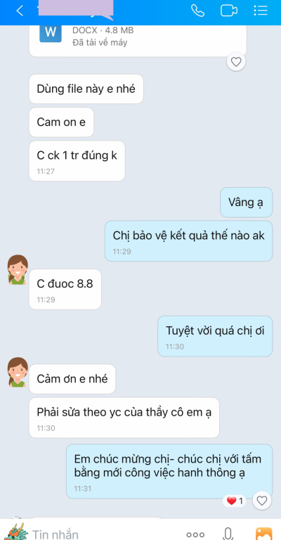 feedback của khách hàng
