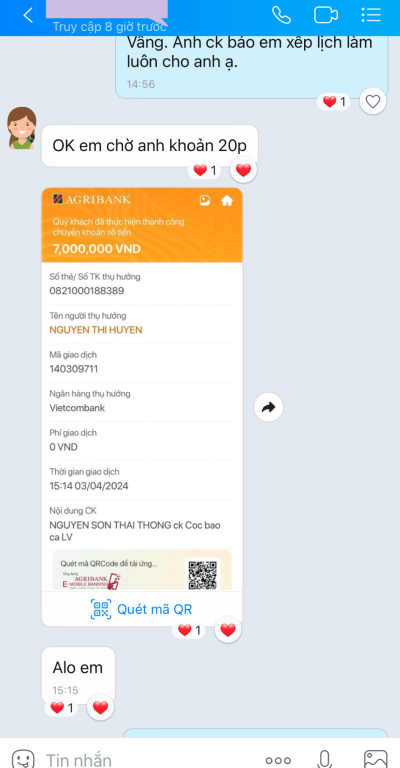 feedback của khách hàng