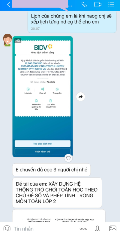 feedback của khách hàng